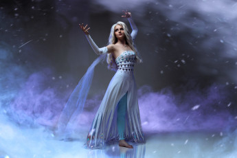 Картинка девушки kirdjava костюм образ платье лед