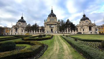 обоя szechenyi thermal baths, города, будапешт , венгрия, szechenyi, thermal, baths