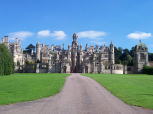 обоя harlaxton, manor, uk, города, дворцы, замки, крепости