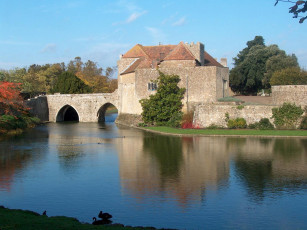 обоя leeds, castle, uk, города, дворцы, замки, крепости