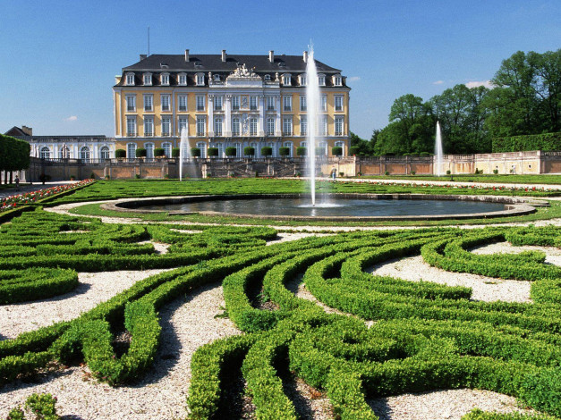 Обои картинки фото augustusburg, castle, north, rhine, westfalia, germany, города, дворцы, замки, крепости