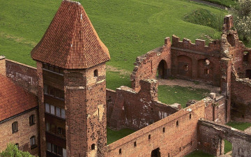 Картинка malbork pomerania poland города дворцы замки крепости