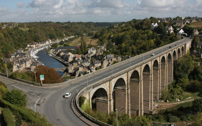 Обои картинки фото dinan, france, города, мосты