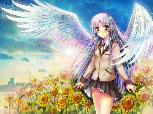 Обои картинки фото аниме, angel, beats