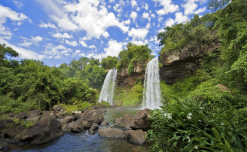 Картинка природа водопады iguazu