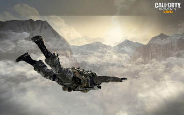 Картинка видео игры call of duty black ops полёт небо горы