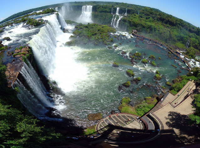 Обои картинки фото природа, водопады, iguazu