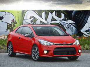 Картинка автомобили kia za-spec koup красный cerato 2014