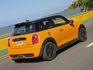 Картинка автомобили mini желтый 2014 f56 us-spec cooper s