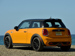 обоя автомобили, mini, желтый, 2014, f56, us-spec, cooper, s