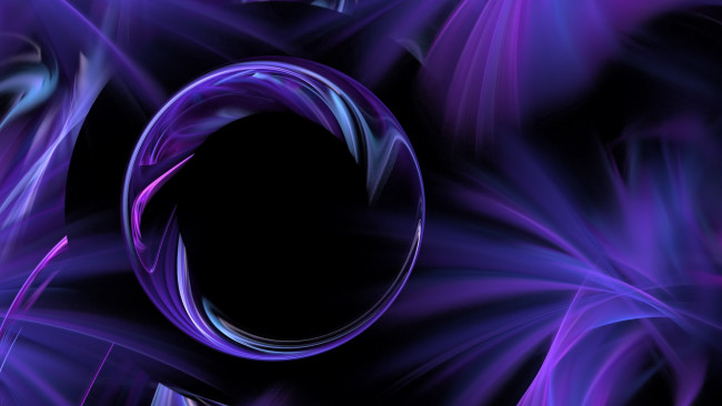 Обои картинки фото 3д графика, abstract , абстракции, шар, сфера, линии, фиолетовый