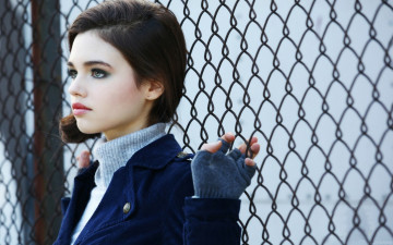 Картинка india+eisley девушки жакет свитер перчатки решетка взгляд
