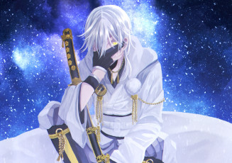 обоя аниме, touken ranbu, tsurumaru, kuninaga