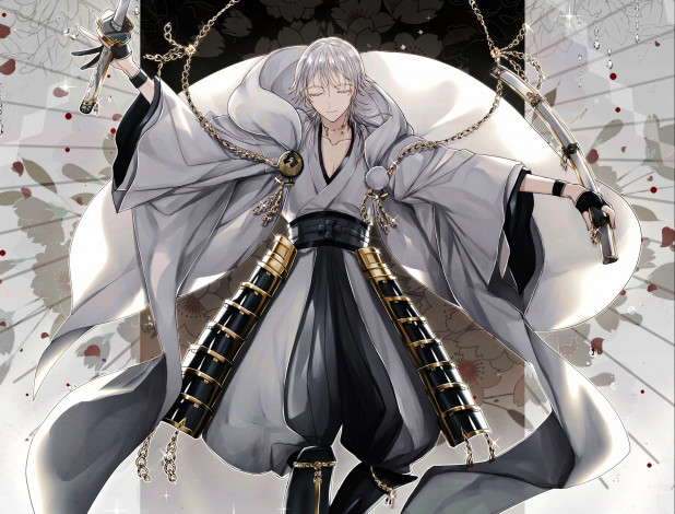 Обои картинки фото аниме, touken ranbu, tsurumaru, kuninaga