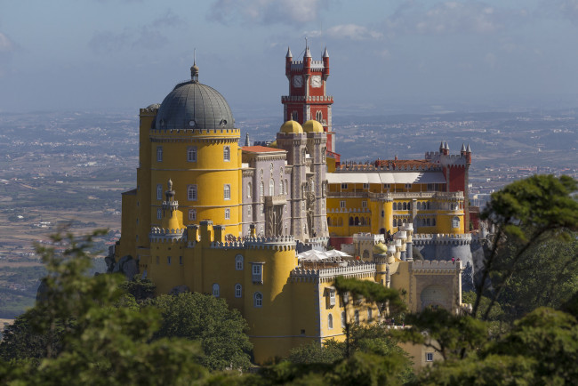 Обои картинки фото palacio da pena, города, - дворцы,  замки,  крепости, дворец