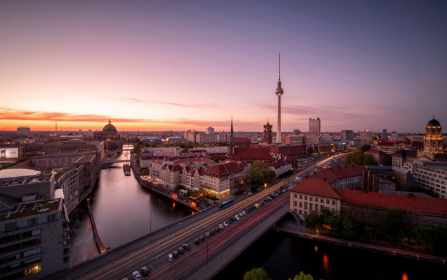 Обои картинки фото города, берлин , германия, berlin, sunset, город