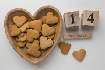 Картинка праздничные день+святого+валентина +сердечки +любовь сердечки миска кубики дата