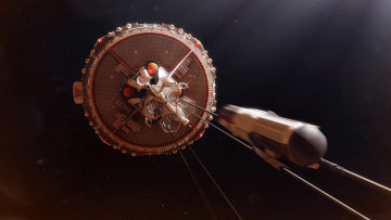 Картинка фэнтези космические+корабли +звездолеты +станции космос станция