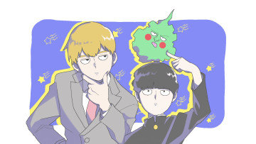 Картинка аниме mob+psycho+100 парни