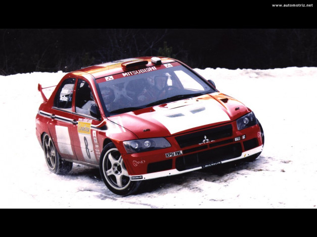 Обои картинки фото mitsubishi, lancer, evolution, wrc, спорт, авторалли