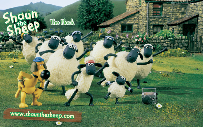 Обои картинки фото мультфильмы, shaun, the, sheep