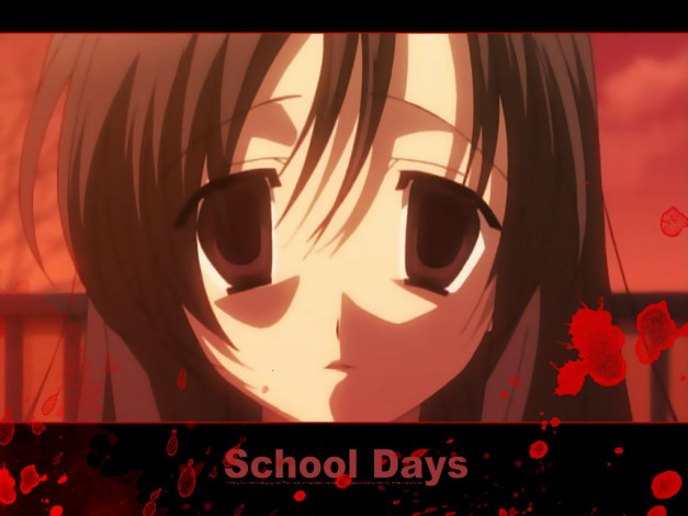 Обои картинки фото аниме, school, days
