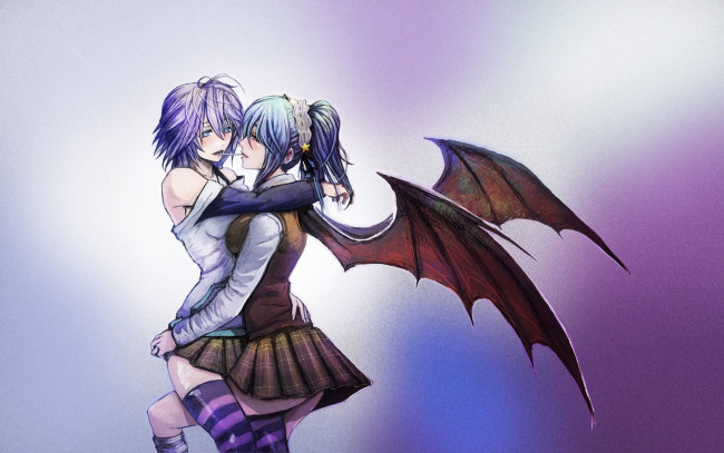 Обои картинки фото аниме, rosario, vampire