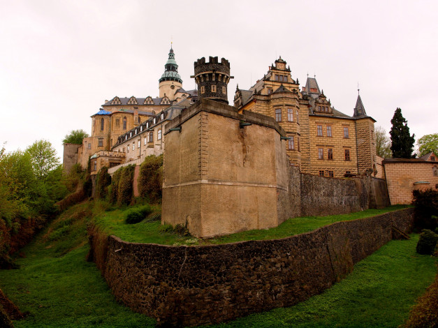 Обои картинки фото castle, frydlant, czech, republic, liberec, города, дворцы, замки, крепости, замок, стены, башни
