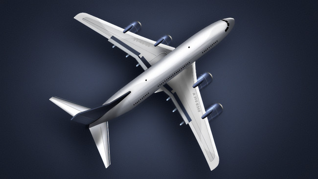 Обои картинки фото авиация, 3д, рисованые, graphic, боинг, а310, самолет