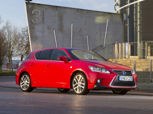 обоя автомобили, lexus, красный, 2014, uk-spec, f-sport, ct, 200h