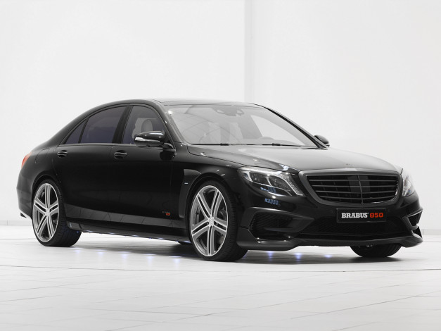 Обои картинки фото автомобили, brabus, s, 63, amg, w222, 2014, темный