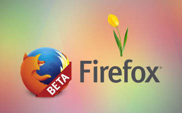 Картинка компьютеры mozilla+firefox цветы фон лепестки тюльпаны логотип