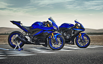 Картинка 2019+yamaha+yzf+r3 мотоциклы yamaha новый вид сбоку ямаха спортбайк yzf r3 синий японские черный