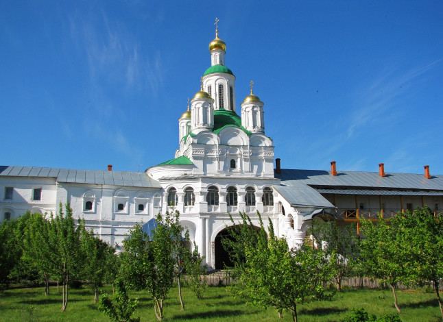 Обои картинки фото города, - православные церкви,  монастыри, троицкий, макариев, желтоводский, женский, монастырь, нижегородская, область, лысково