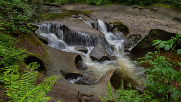 Картинка cliff+falls british+columbia природа водопады cliff falls british columbia