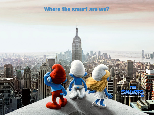 Обои картинки фото the, smurfs, мультфильмы