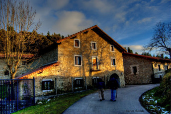 Картинка страна басков города здания дома испания эрмуа