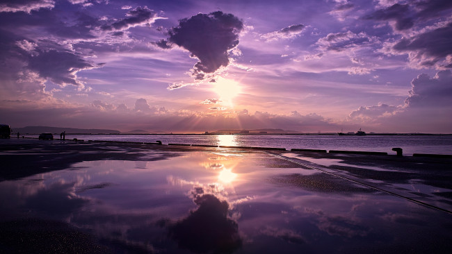 Обои картинки фото imagine, purple, world, природа, восходы, закаты, фиолетовый, мир