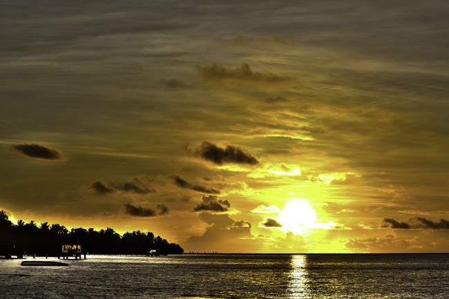 Обои картинки фото kuramathi, island, природа, восходы, закаты, sunset