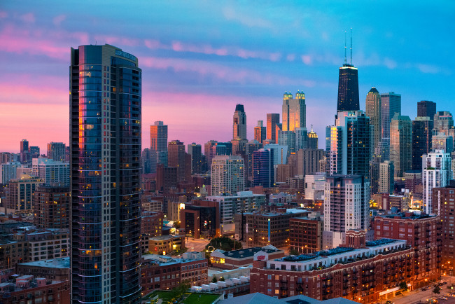 Обои картинки фото chicago, города, Чикаго, сша, здания, небоскрёбы