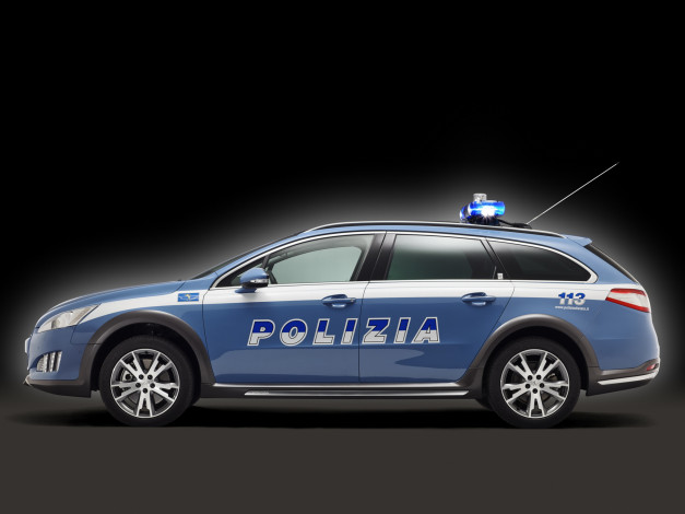 Обои картинки фото автомобили, полиция, peugeot, 2014, polizia, rxh, 508