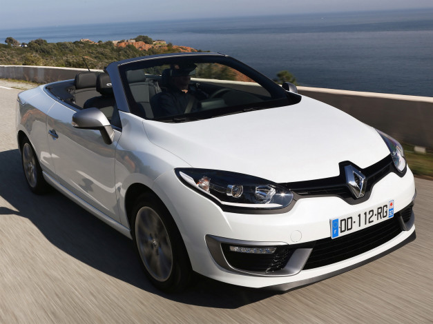 Обои картинки фото автомобили, renault, coupе-cabriolet, 2014, gt, line, mеgane