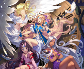 Картинка аниме ангелы +демоны девушки ангел