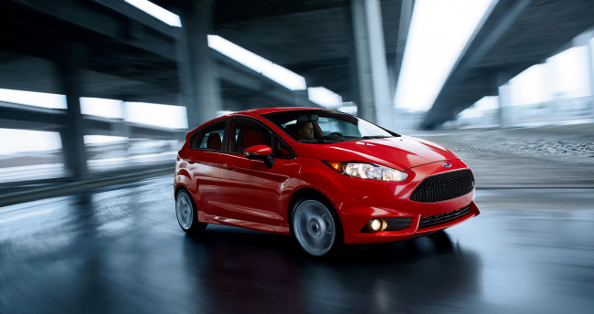 Обои картинки фото автомобили, ford, 2014г, fiesta, st, us-spec