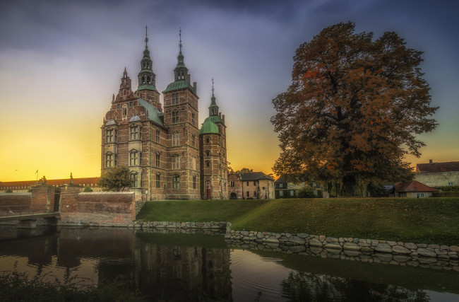 Обои картинки фото rosenborg castle, города, замки дании, замок