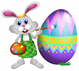 Картинка праздничные пасха кролик яйцо