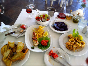 Картинка еда разное греческая кухня