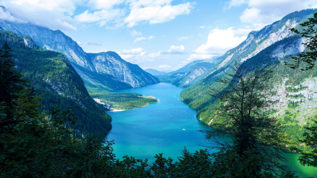 Обои картинки фото lake koenigssee, bavarian alps, природа, реки, озера, lake, koenigssee, bavarian, alps