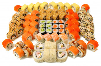 Картинка еда рыба +морепродукты +суши +роллы японская кухня роллы суши