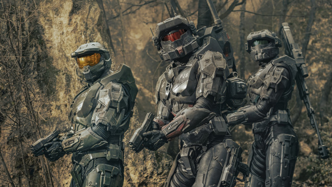 Обои картинки фото halo , сериал 2022 – , кино фильмы, сериал, halo, series, master, chief, фантастика, боевик, paramount